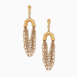 Kendra Scott Vintage Gold Ryder Statement Earrings